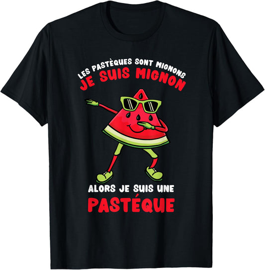 Mignon Je Suis une pastèque , Black, S T-Shirt - T-Shirt | Black