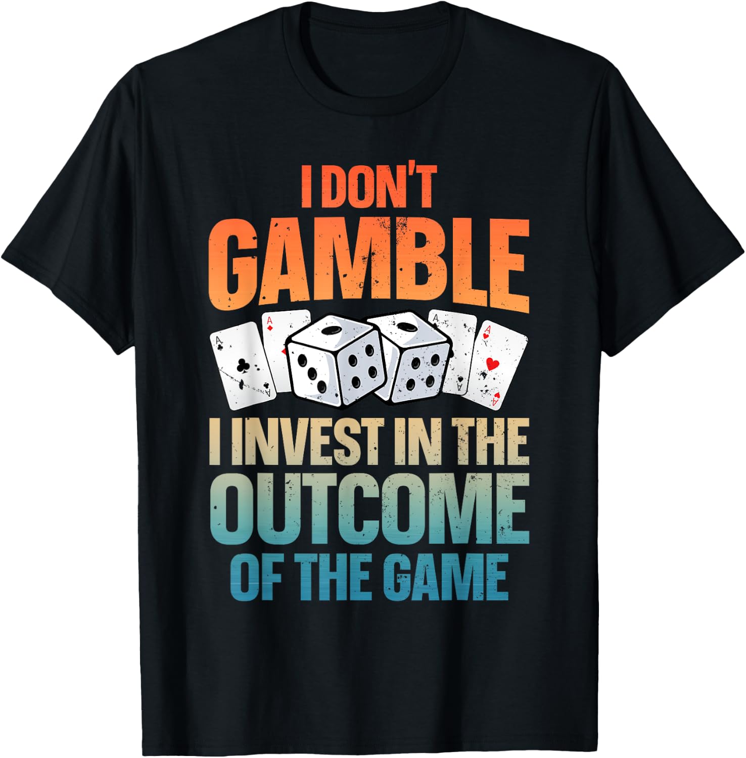 Funny Gambling Art Women Casino Poker Player Gambler T-Shirt - T-Shirt | Black