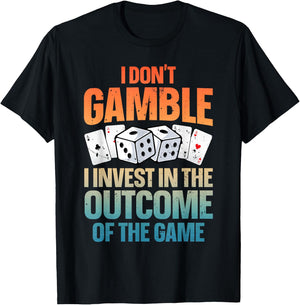 Funny Gambling Art Women Casino Poker Player Gambler T-Shirt - T-Shirt | Black