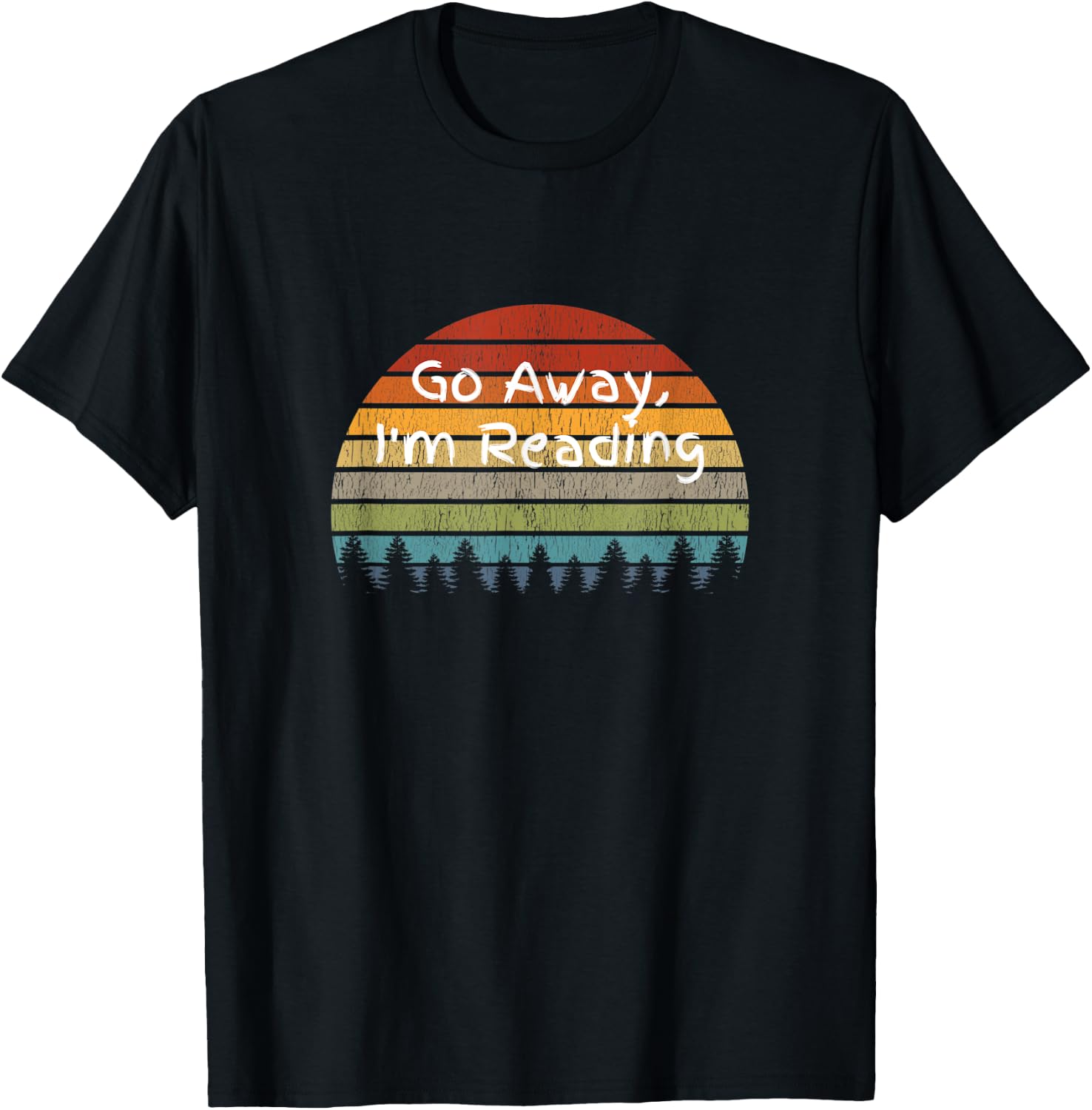 Go Away, I'm Reading Book Lover Reader Gift T-Shirt - T-Shirt | Black