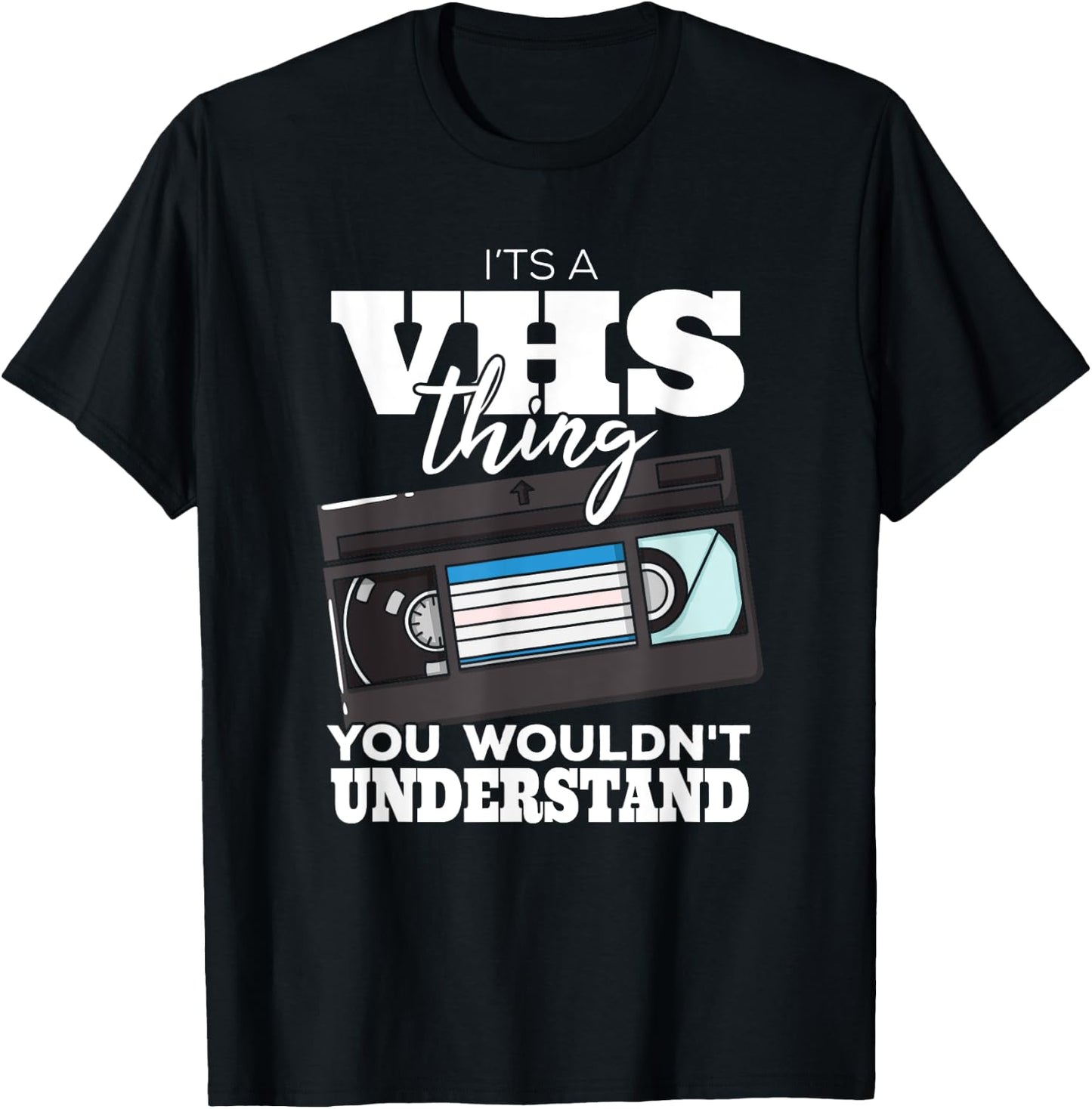 VHS Video Cassette Tape Collector T-Shirt - T-Shirt | Black