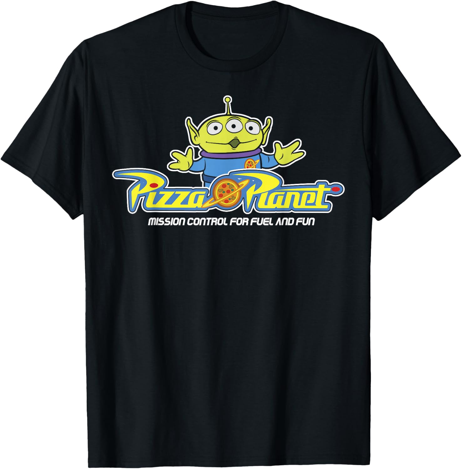 Disney Pixar Toy Story Alien Pizza Planet Classic T-Shirt - T-Shirt | Black