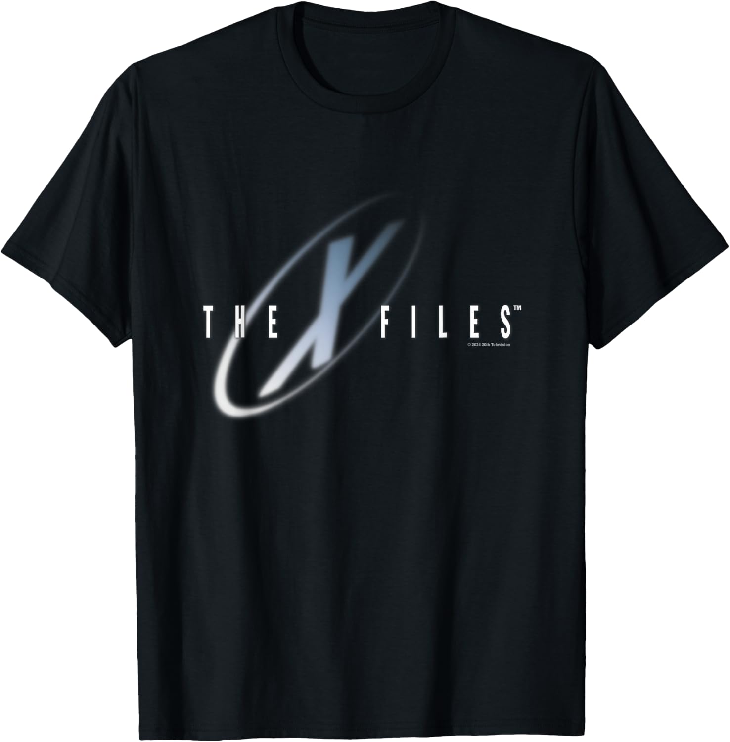 X-Files Iconic Big Chest Text Logo T-Shirt - T-Shirt | Black