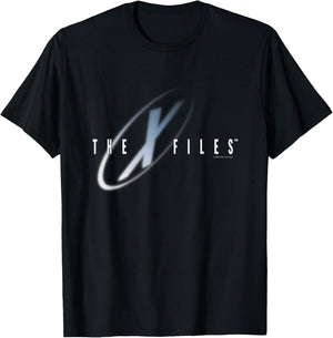 X-Files Iconic Big Chest Text Logo T-Shirt - T-Shirt | Black