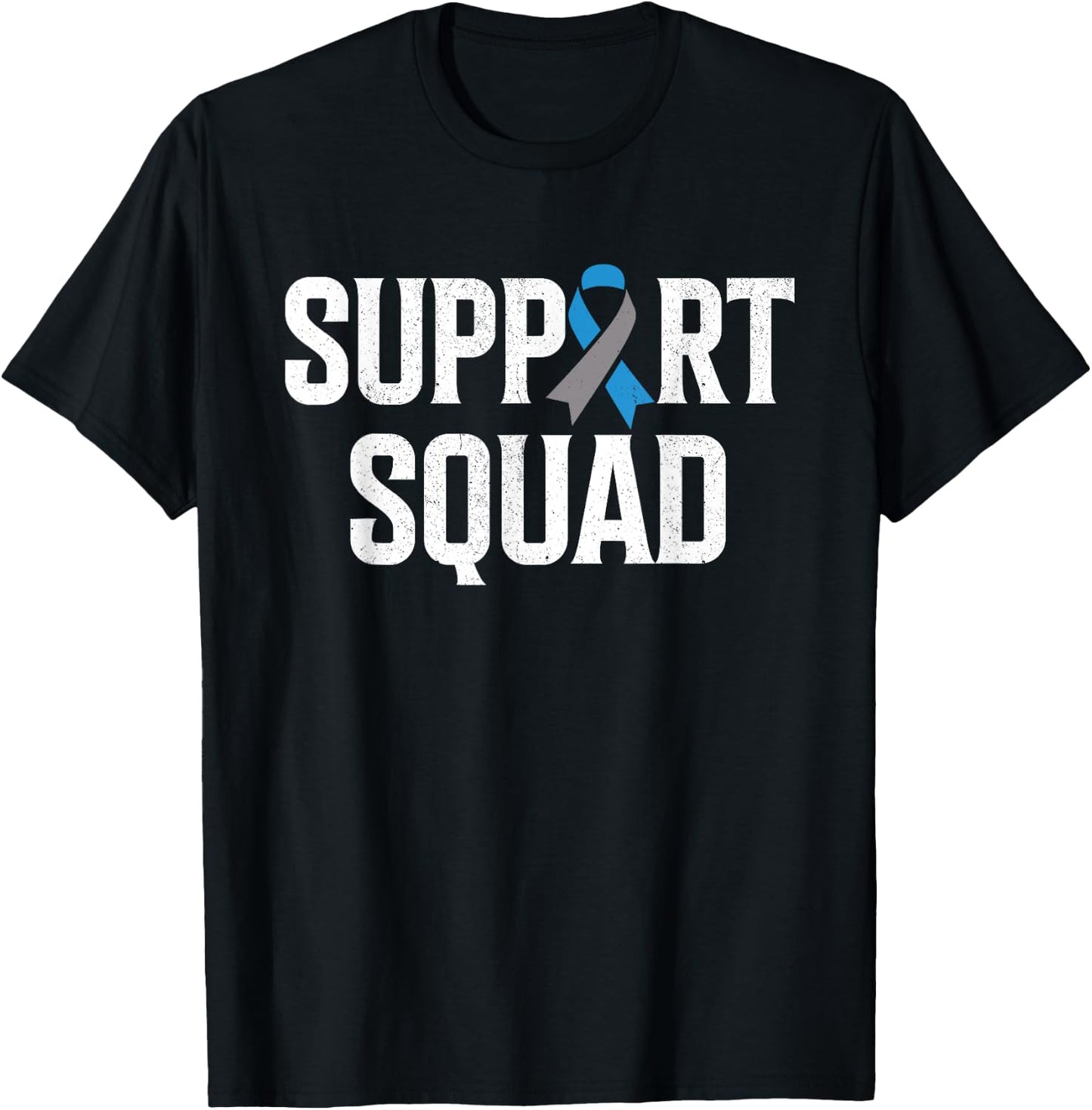 T1D Warrior Support Squad Type One Diabetes Awareness T-Shirt - T-Shirt | Black