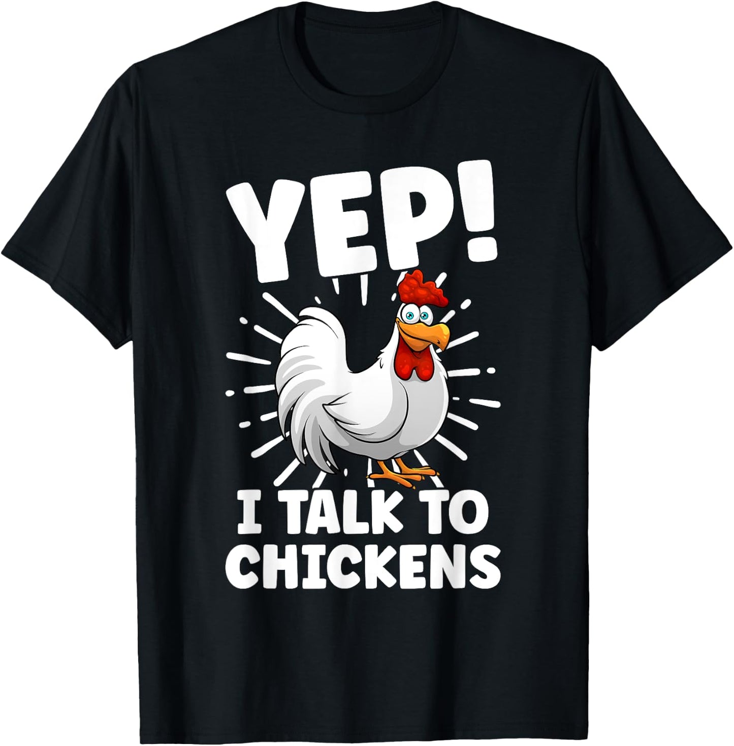 Funny Chicken Art Women Rooster Flock Chicken Farmer T-Shirt - T-Shirt | Black