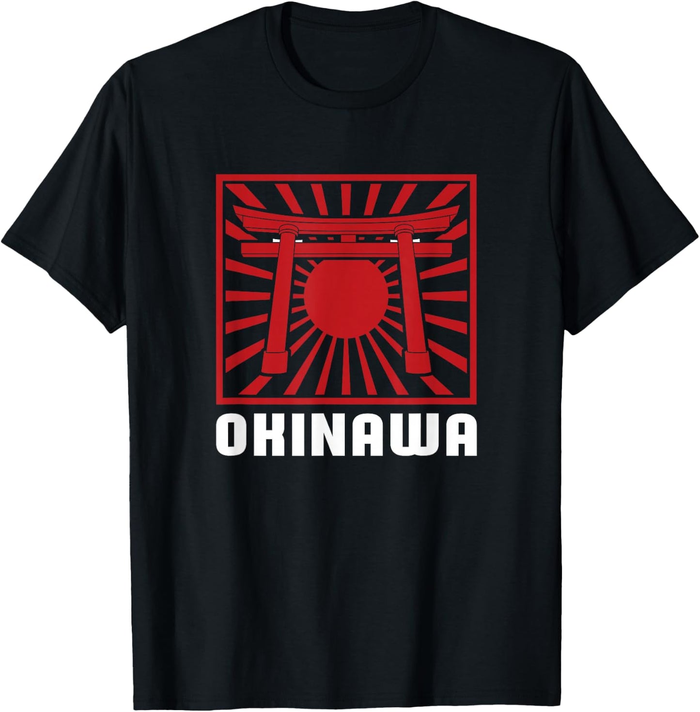 Japanese Island Art - Okinawa Japan T-Shirt - T-Shirt | Black