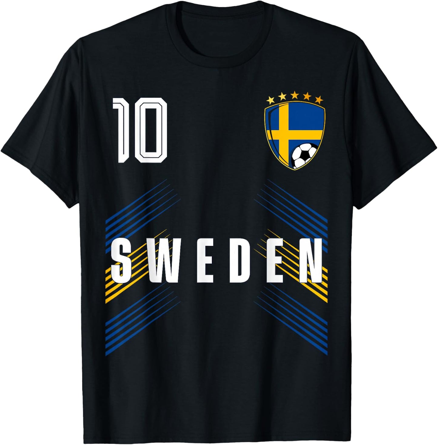 Drapeau de la Suède pour Les Amoureux de la fierté su T-Shirt - T-Shirt | Black