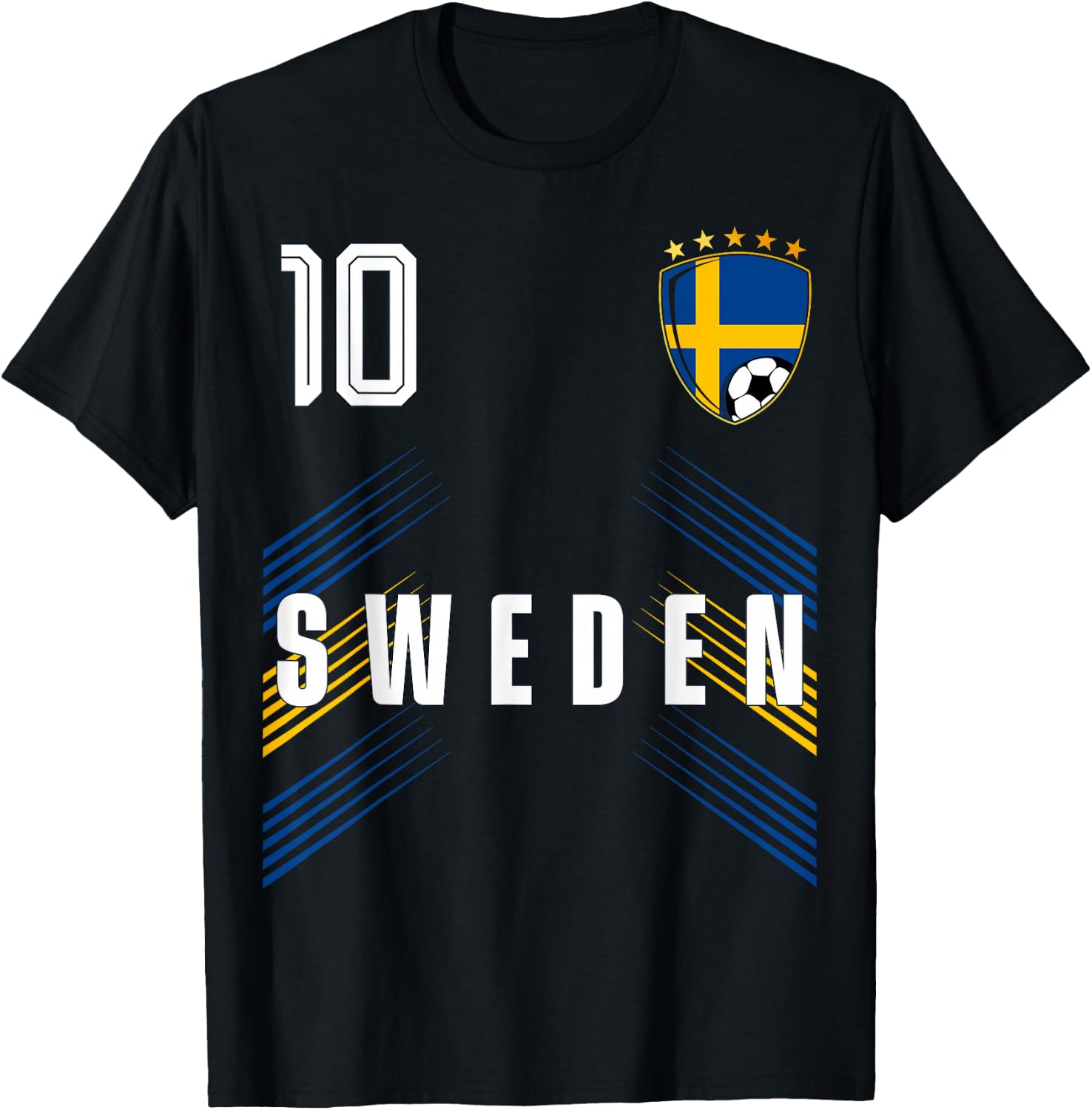 Drapeau de la Suède pour Les Amoureux de la fierté su T-Shirt - T-Shirt | Black
