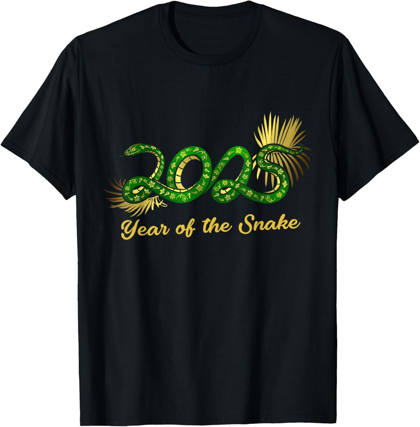 Zodiac Chinese New Year of the Snake 2025 Men Women Kids T-Shirt - T-Shirt | Black
