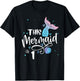 This Mermaid Is 1 Years Old 1st Birthday Mermaid Girl T-Shirt - T-Shirt | Black