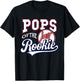 Retro Daddy Pops Of The Number 1 Rookie Baseball T-Shirt - T-Shirt | Black