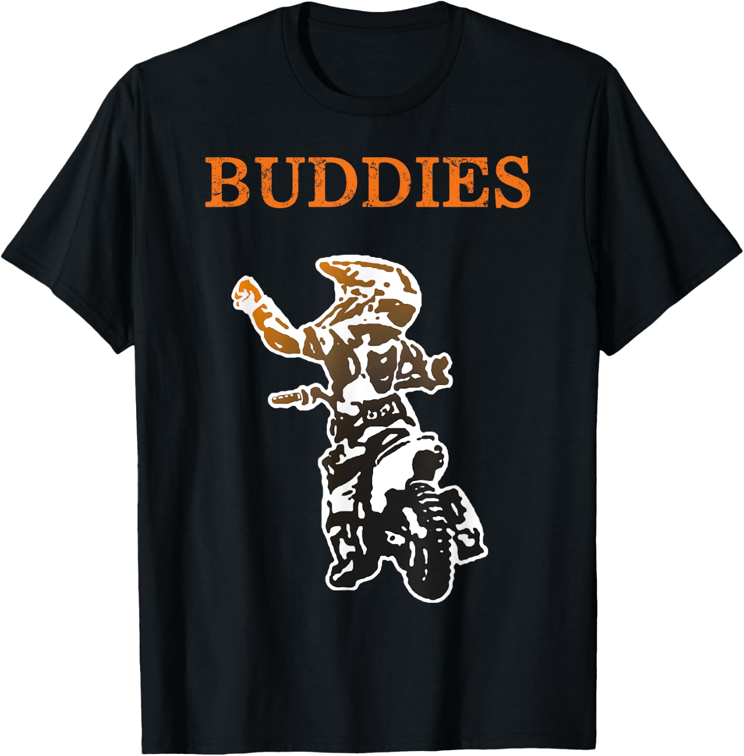 Father Son Matching Riding Buddies Dirt Bike Dad Motocross T-Shirt - T-Shirt | Black