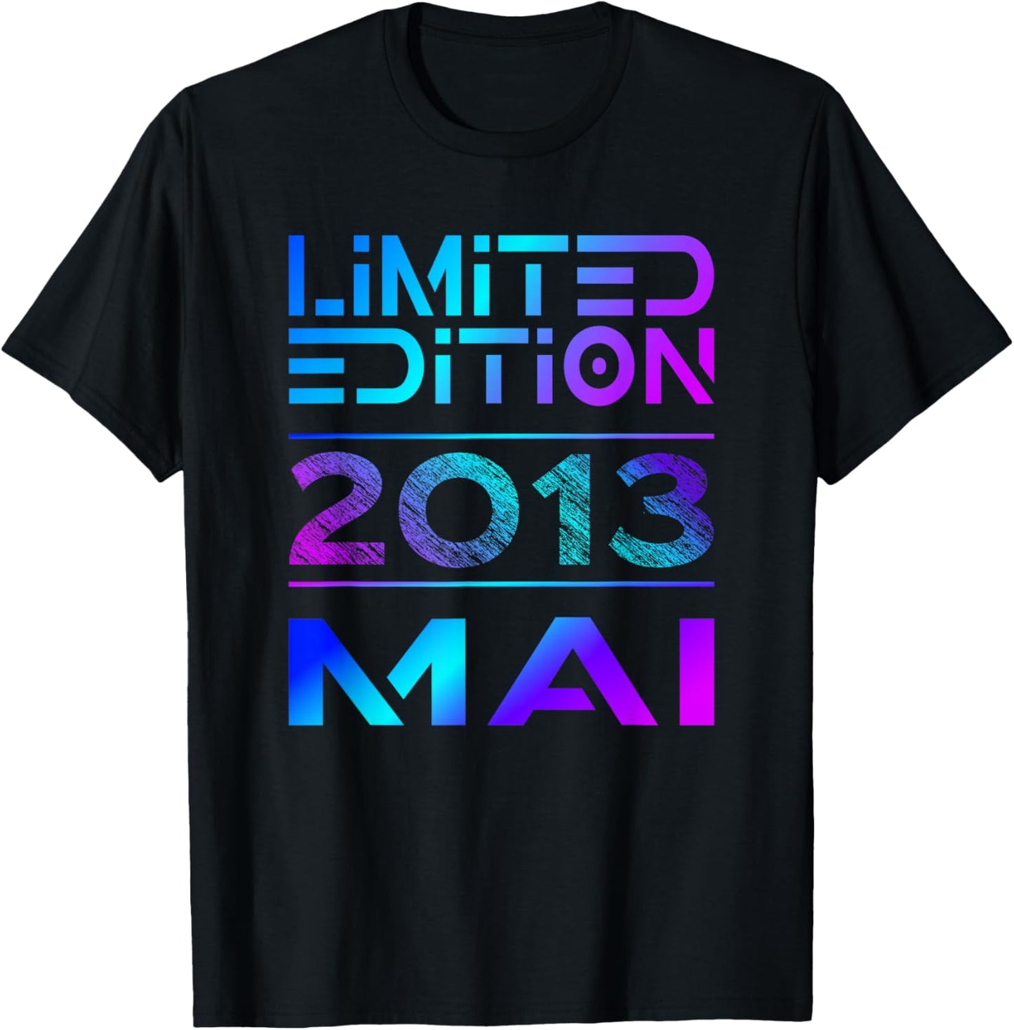 Limited Edition Mai 2013 Junge Mädchen 13. Geburtstag T-Shirt - T-Shirt | Black