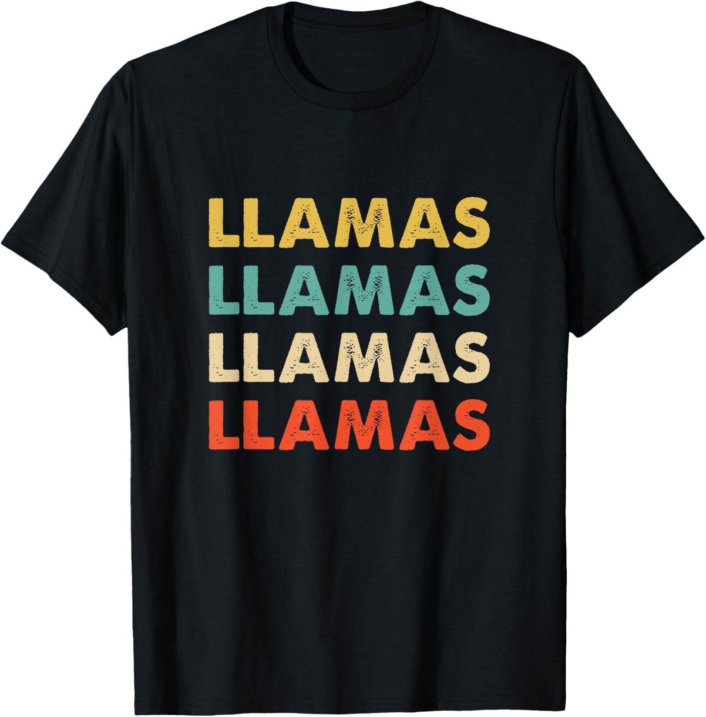 Llamas Name T-Shirt - T-Shirt | Black