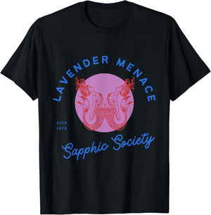 Lavender Menace Mermaid T-Shirt - T-Shirt | Black