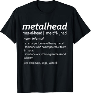 Metalhead definition Heavy Music Fans T-Shirt - T-Shirt | Black