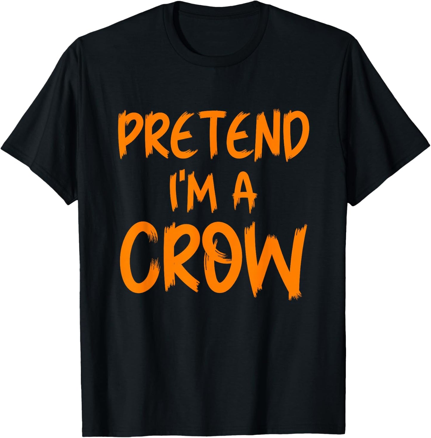 Halloween Pretend I'm A Crow Costume Funny Lazy Kids Adult T-Shirt - T-Shirt | Black