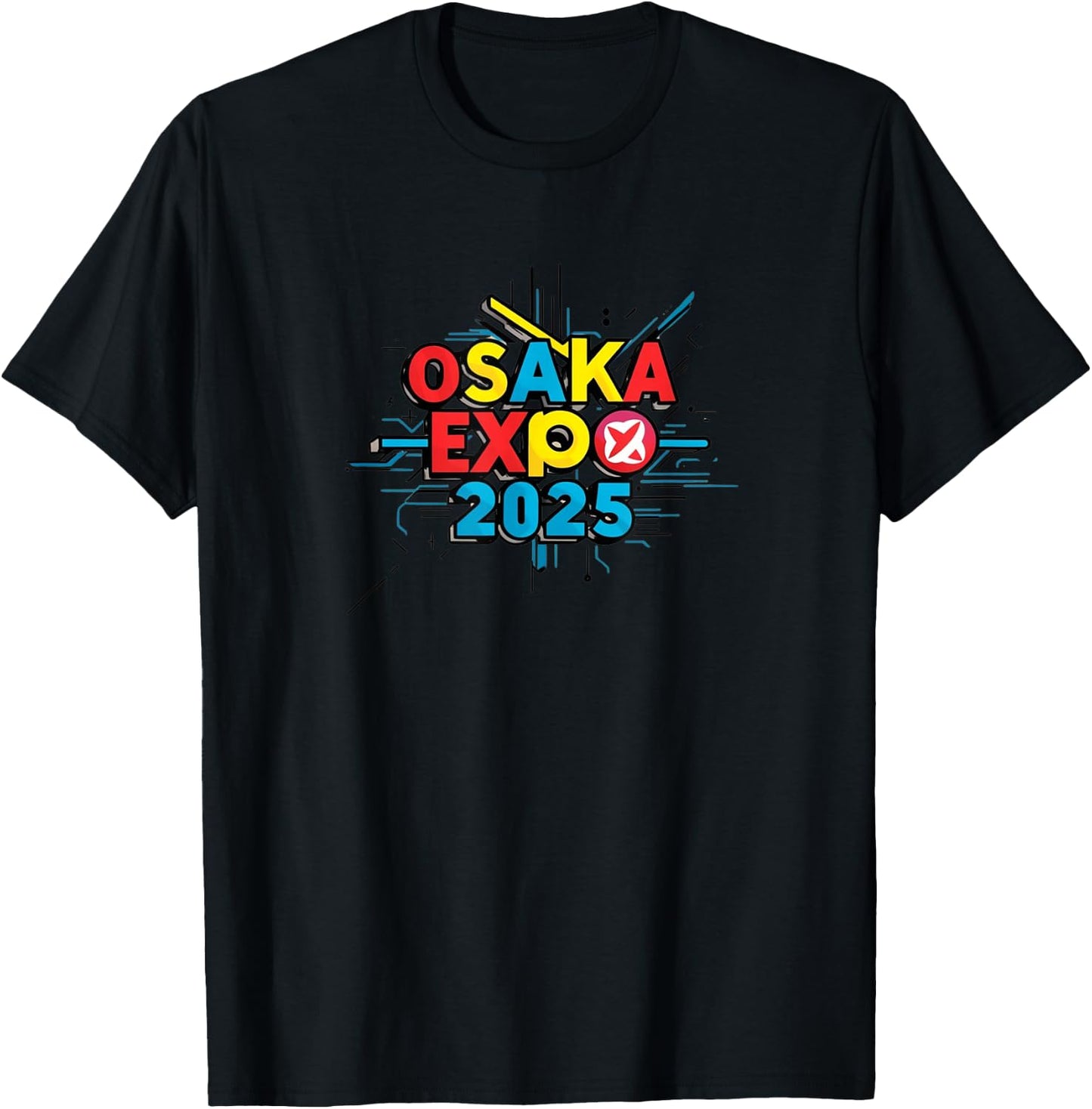 Osaka World Expo Kansai Expo 2025 Commemorative Goods Souvenirs Clothing Gift Men Women Large Size Book , Black, S T-Shirt - T-Shirt | Black