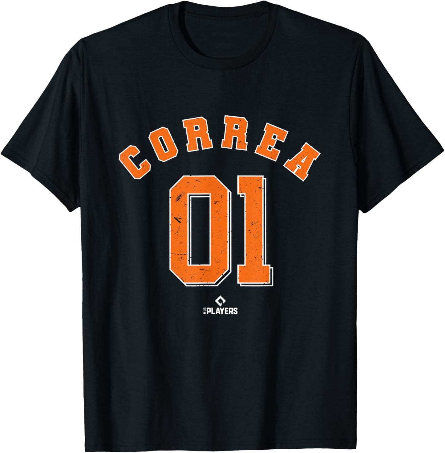 Carlos Correa 01 Houston Texas Baseball MLB Players T-Shirt - T-Shirt | Black
