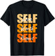 Orange Self-ish X 3 Orange Color Graphic Orange Vibes Only T-Shirt - T-Shirt | Black
