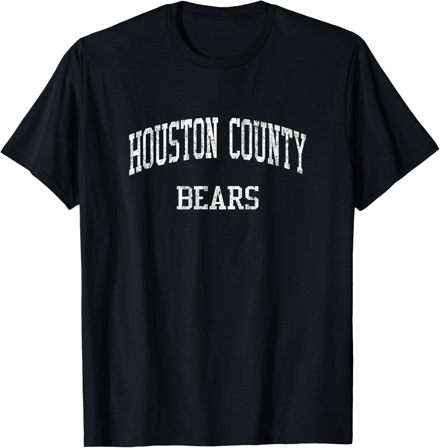 Houston County High School HS Warner Robins GA Vintage Sport T-Shirt - T-Shirt | Black