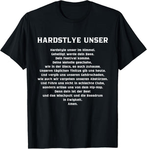 Hardstyle Unser Funny Rave Festival Music Party Electric , black T-Shirt - T-Shirt | Black