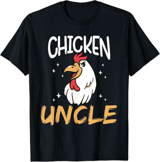 Chicken Uncle Keeper Poultry Chickens Rooster Chicken T-Shirt - T-Shirt | Black
