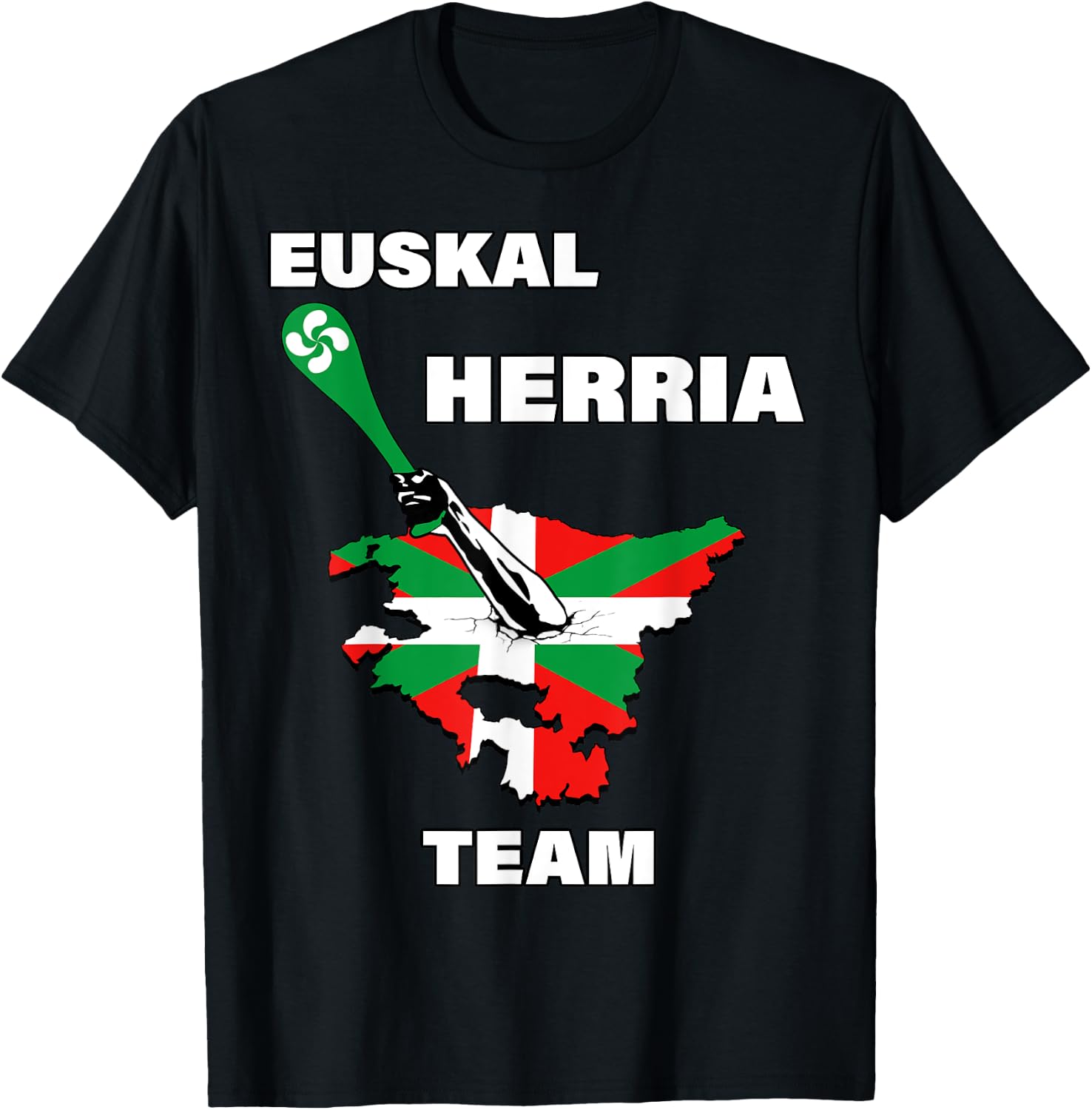 Euskal Herria Team Sport Basque Country Men's Women's T-Shirt - T-Shirt | Black