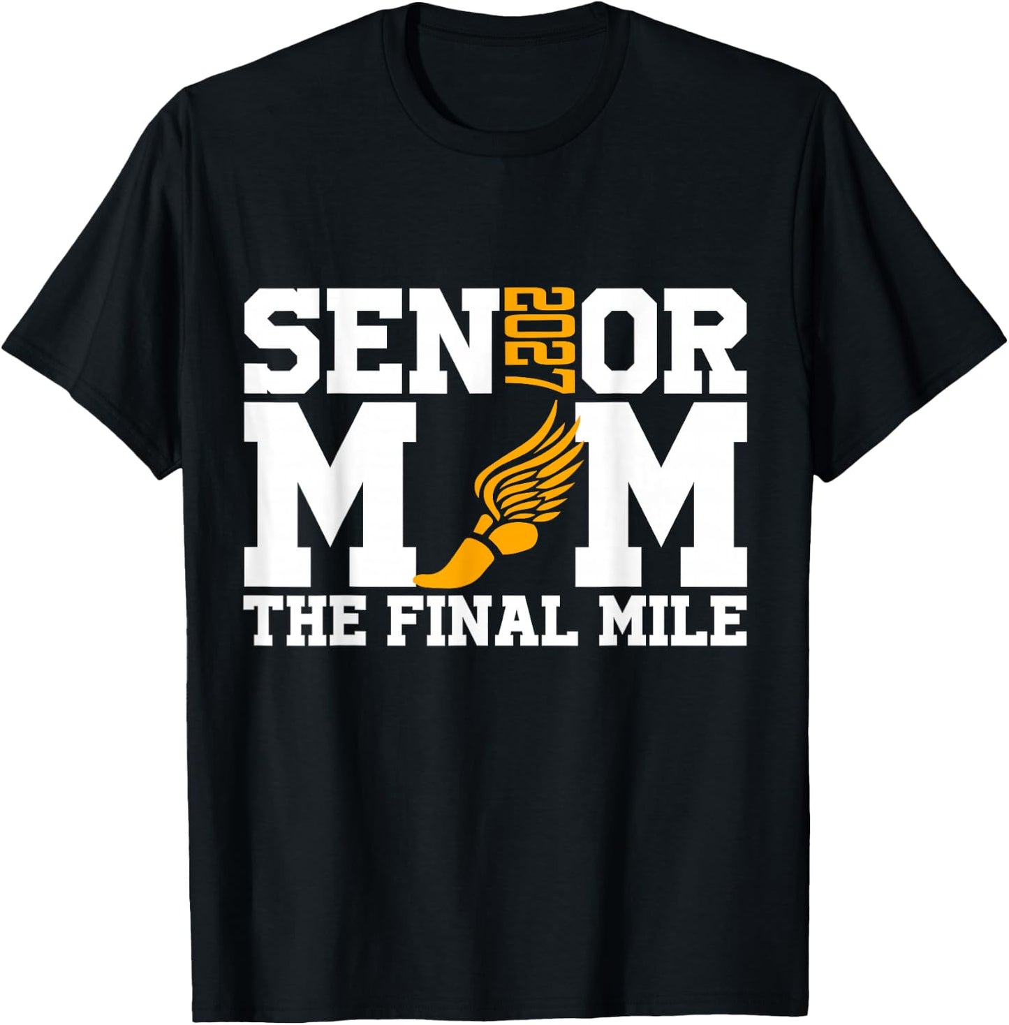 Groovy Senior Mom The Final Mile Cross Country Class of 2027 T-Shirt - T-Shirt | Black