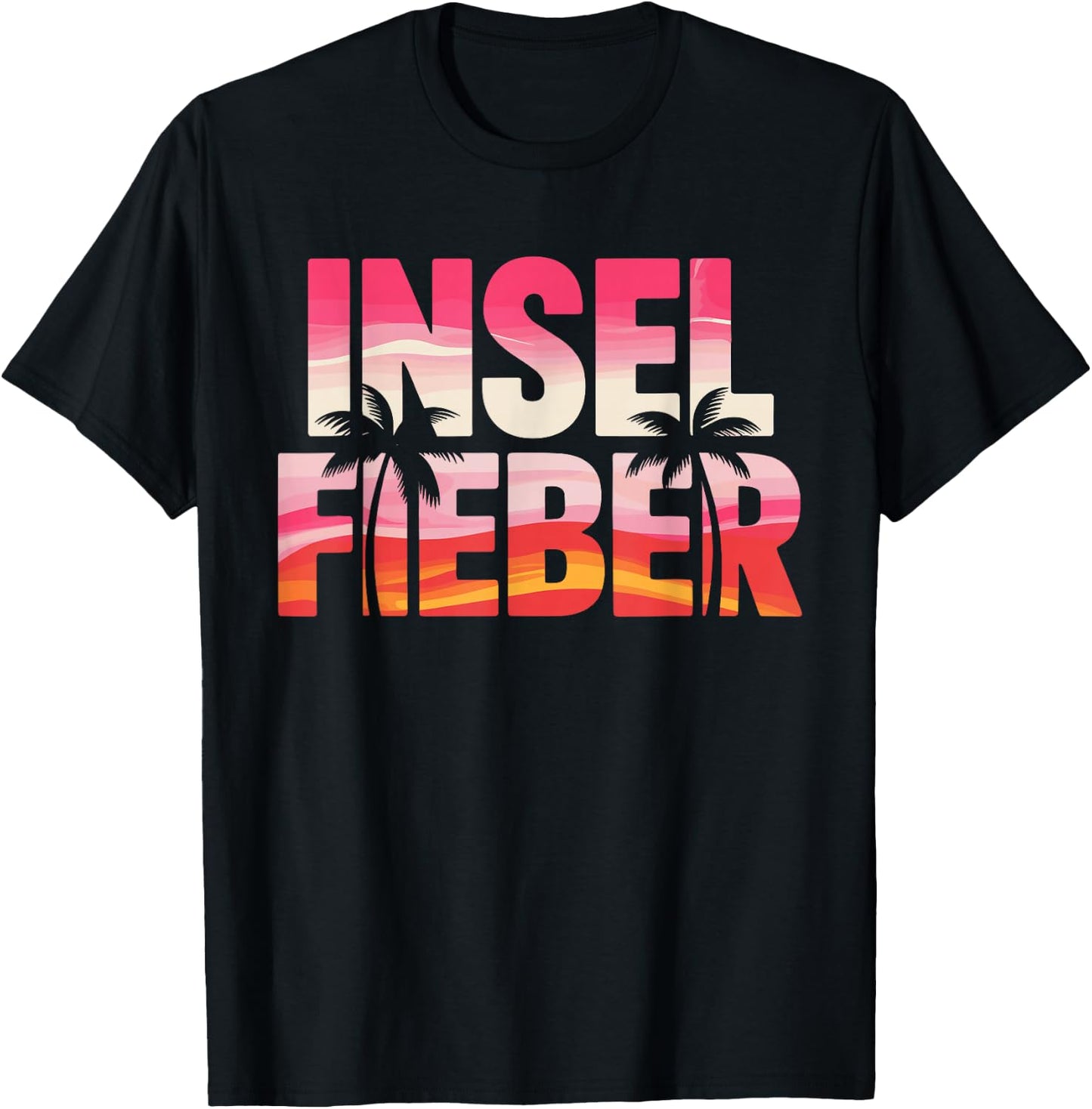 Malle Insel Fieber Mallorca Ibiza Party Urlaub Saufen Sommer T-Shirt - T-Shirt | Black