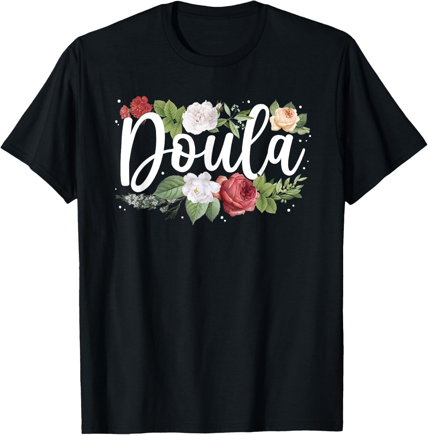 Cool Doula Art Mom Midwife Labor & Delivery Doula T-Shirt - T-Shirt | Black