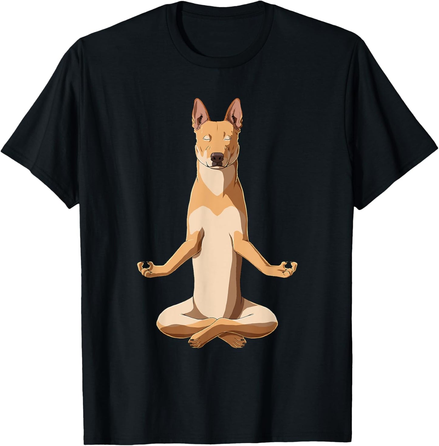Funny Yoga Carolina Dog Women Kids T-Shirt - T-Shirt | Black
