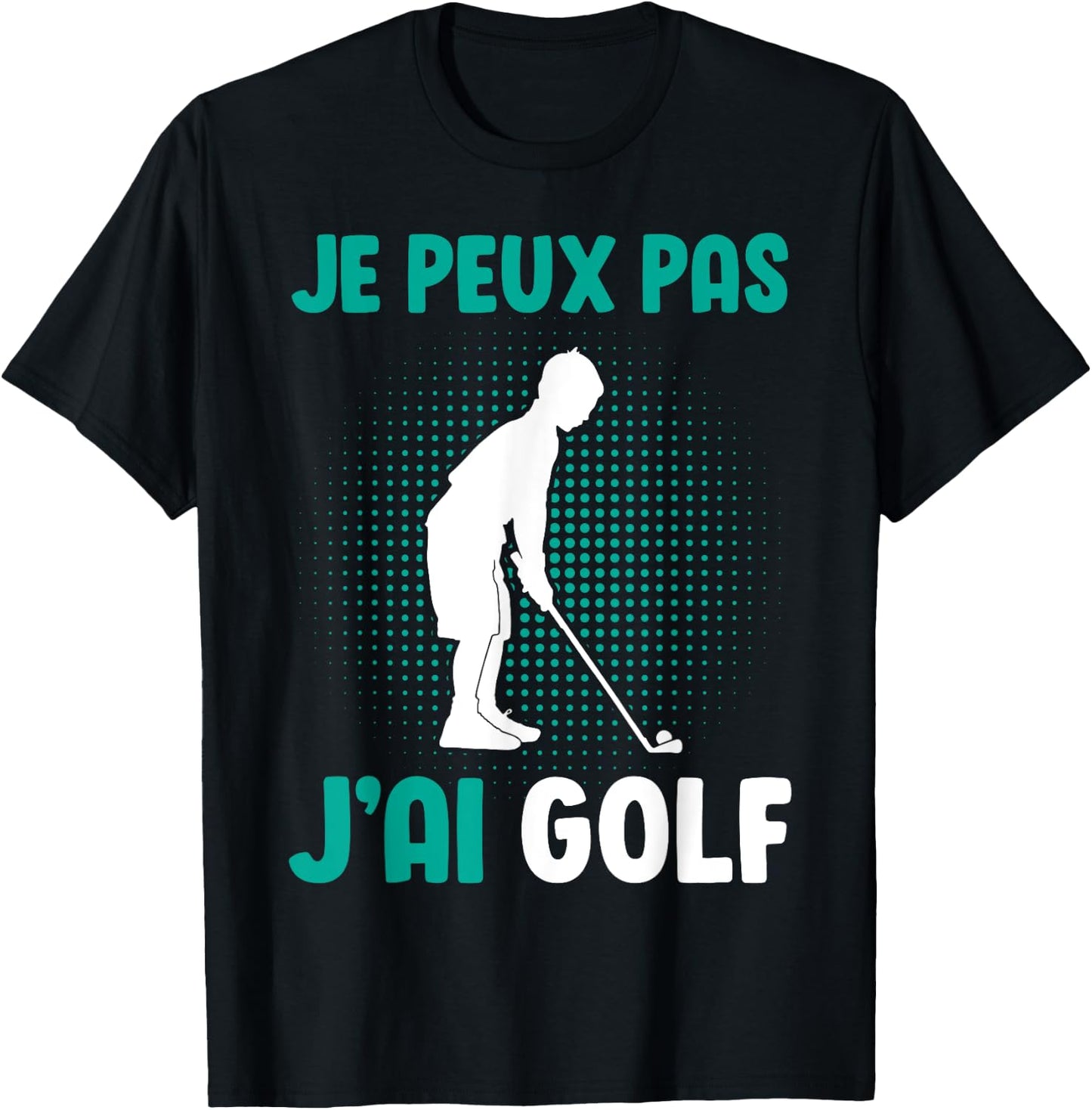 Je Peux Pas J'Ai Golf Boys' Golfer , Black, S T-Shirt - T-Shirt | Black