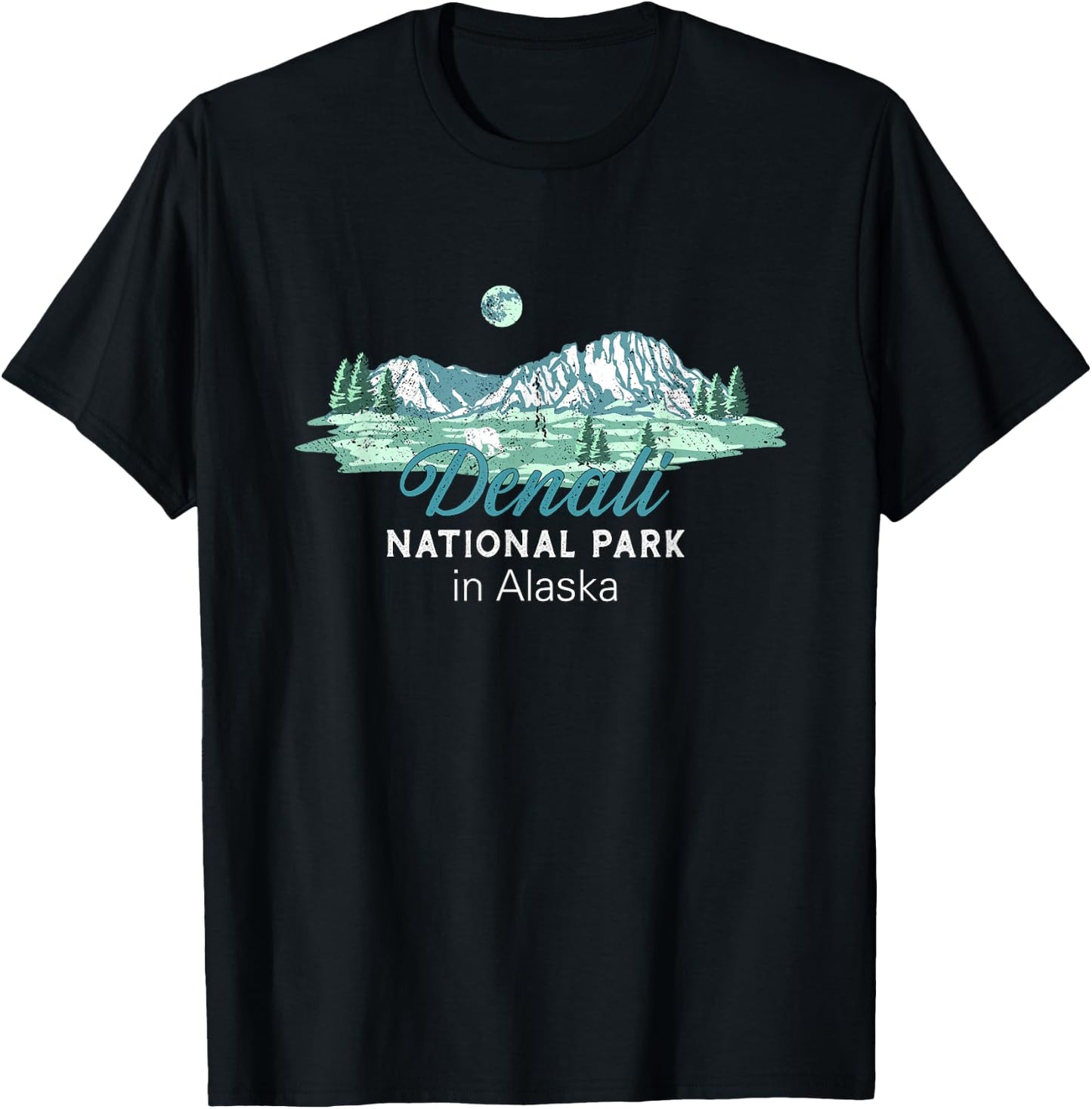 Denali National Park Alaska T-Shirt - T-Shirt | Black