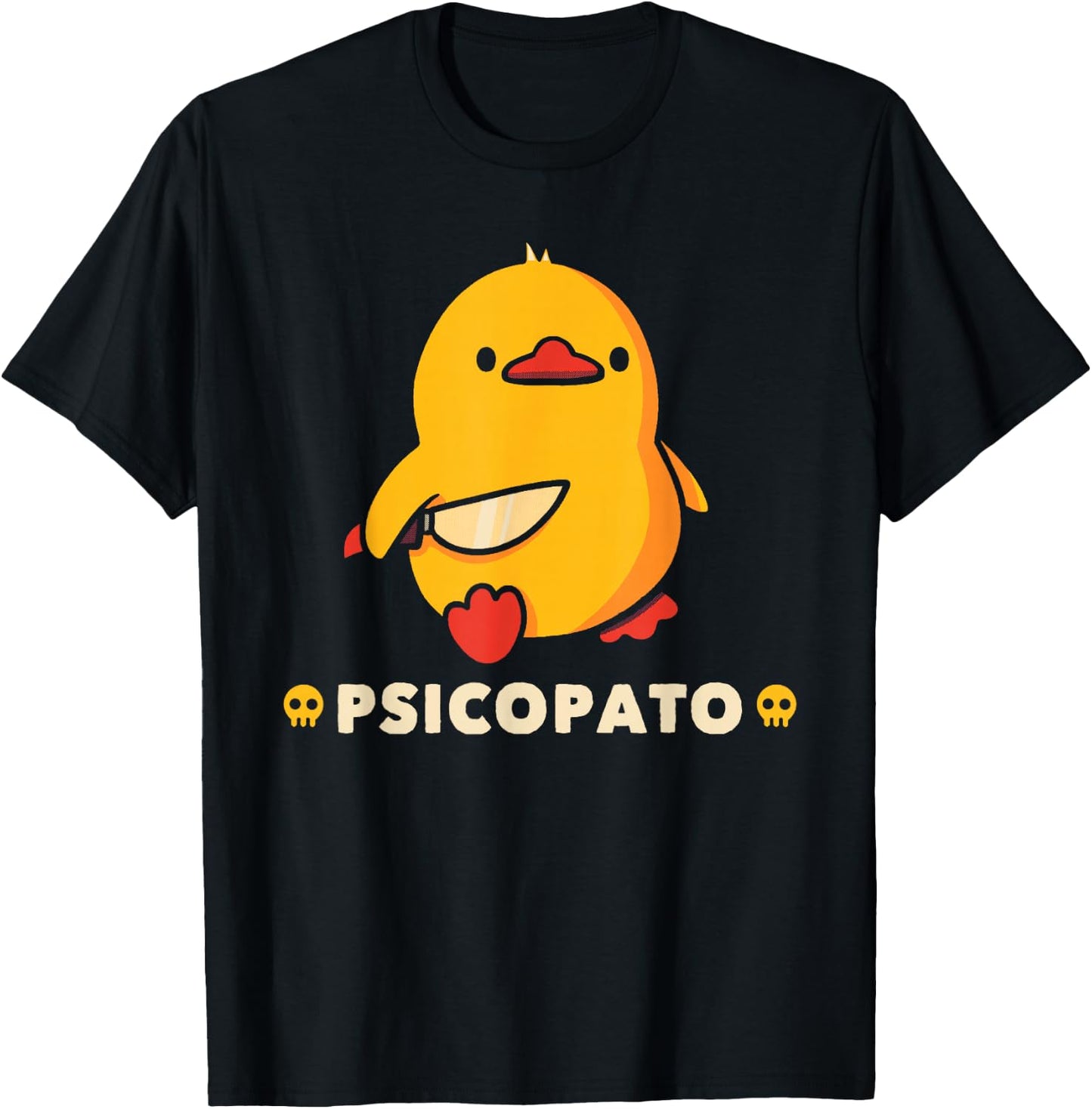 Funny Psicopatos Duck Animals Men Women T-Shirt - T-Shirt | Black