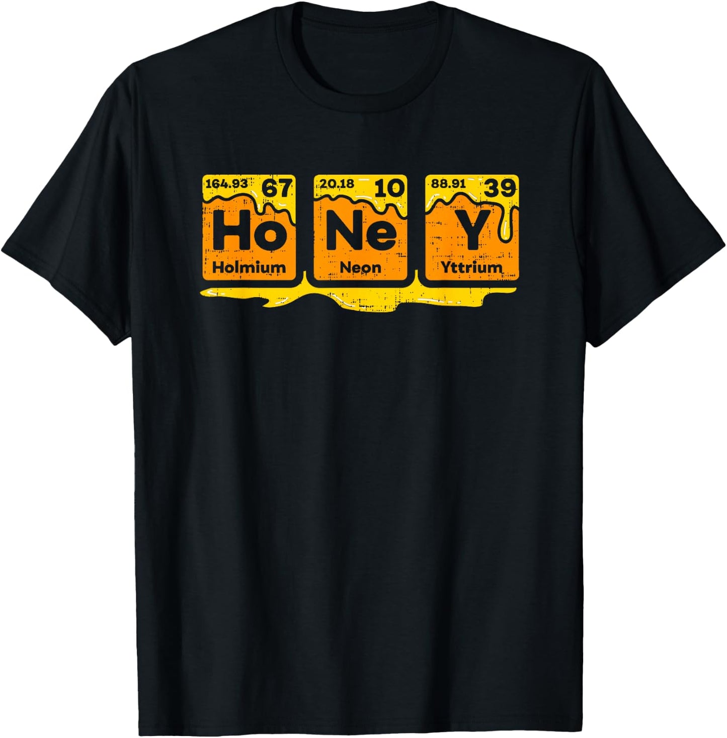 Honey Periodic Table Beekeepers Beehives Science T-Shirt - T-Shirt | Black