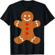 Gingerbread Man T-Shirt - T-Shirt | Black