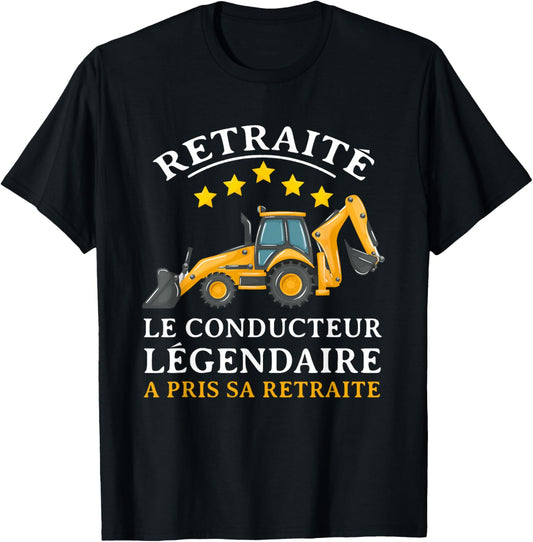 Tractor Driver Removal Gift, Construction Humor , Black, S T-Shirt - T-Shirt | Black