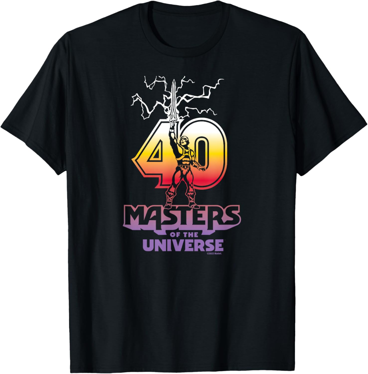 Masters of the Universe - 40th , Black T-Shirt - T-Shirt | Black