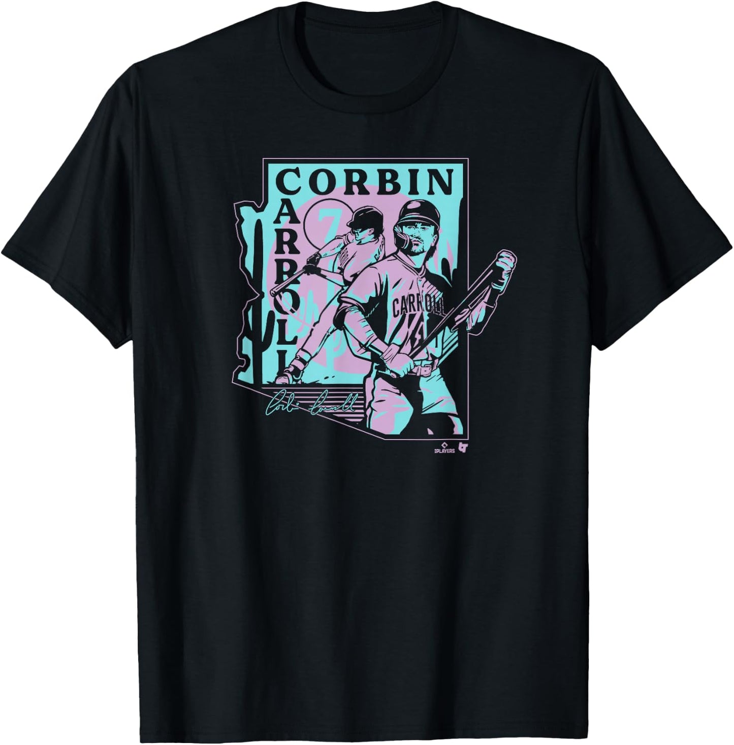 Corbin Carroll - Arizona Baseball T-Shirt - T-Shirt | Black