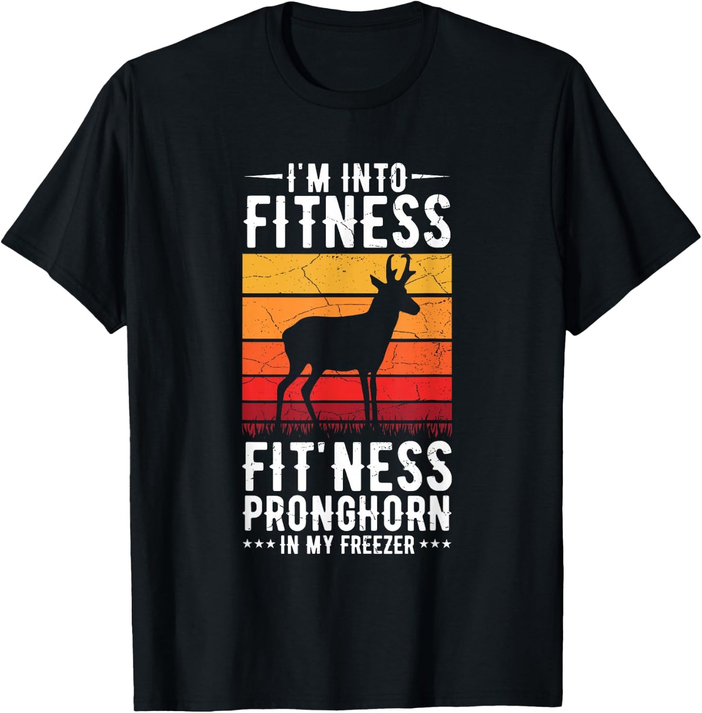 Hunting Pronghorn Antelope Design for a Pronghorn hunter T-Shirt - T-Shirt | Black