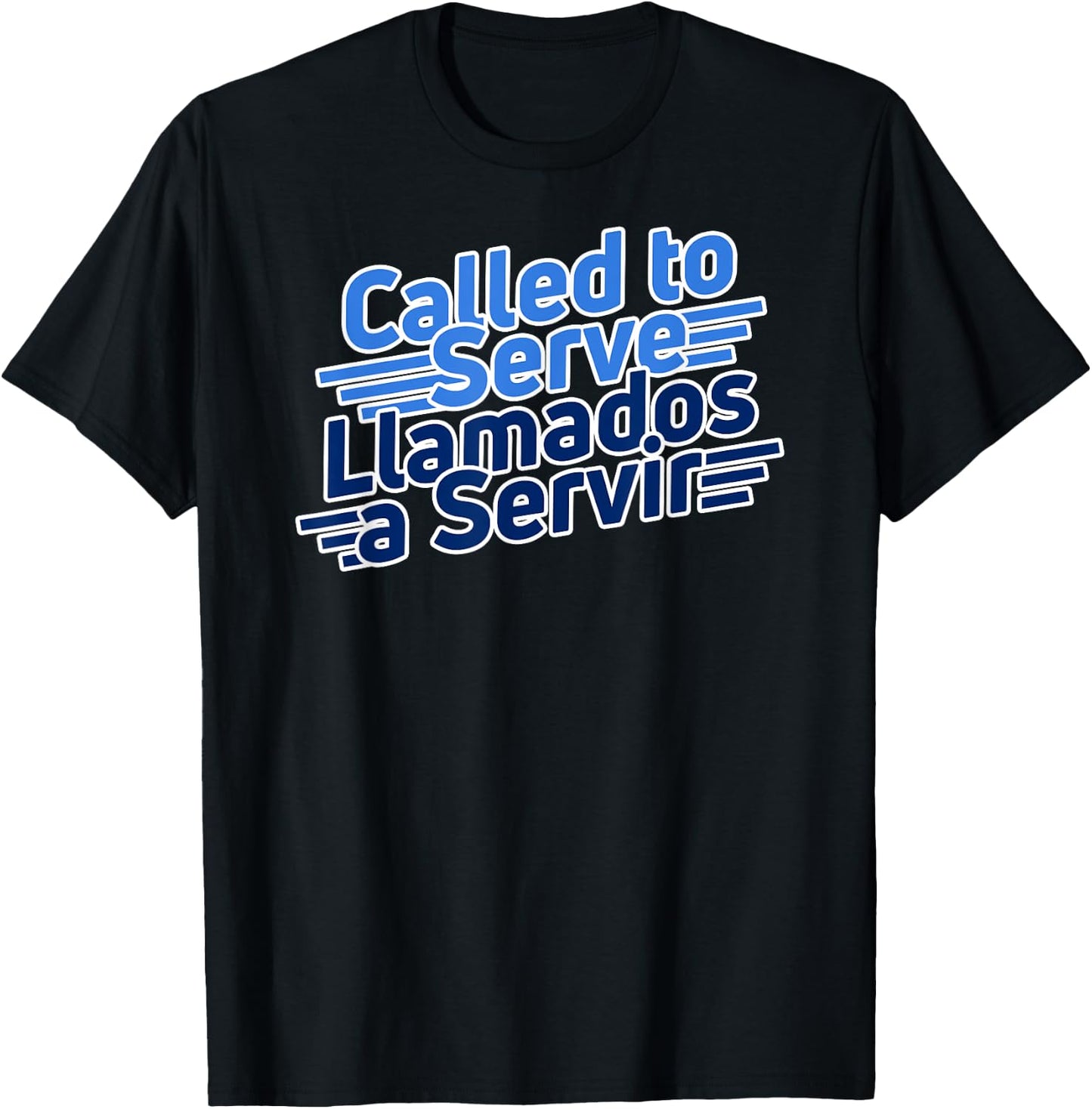 Spanish Called to Serve LDS Missionary Llamados a Servir T-Shirt - T-Shirt | Black