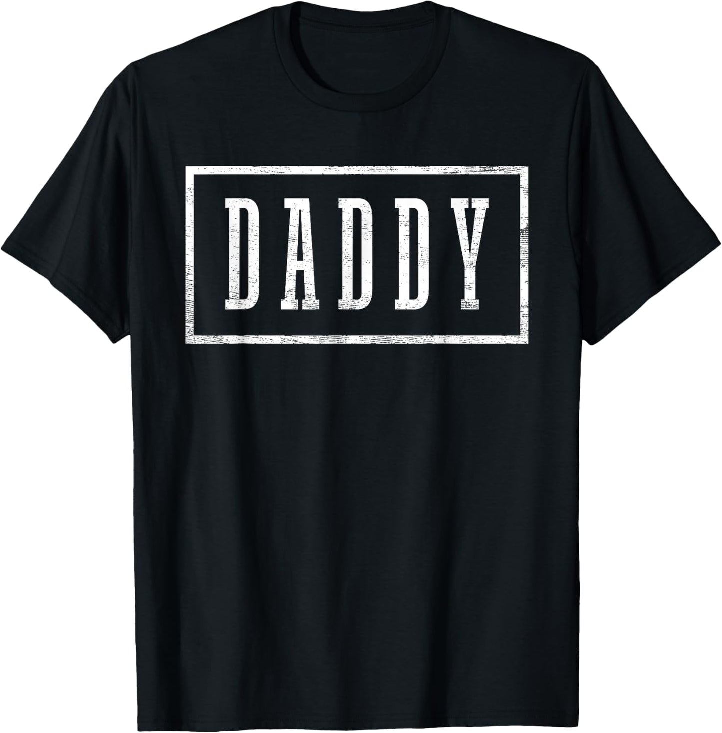 Daddy - Sleek Framed Design Father's Day Daddy T-Shirt - T-Shirt | Black