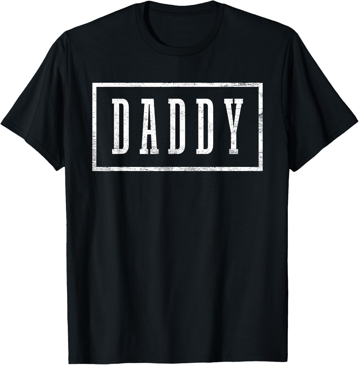 Daddy - Sleek Framed Design Father's Day Daddy T-Shirt - T-Shirt | Black