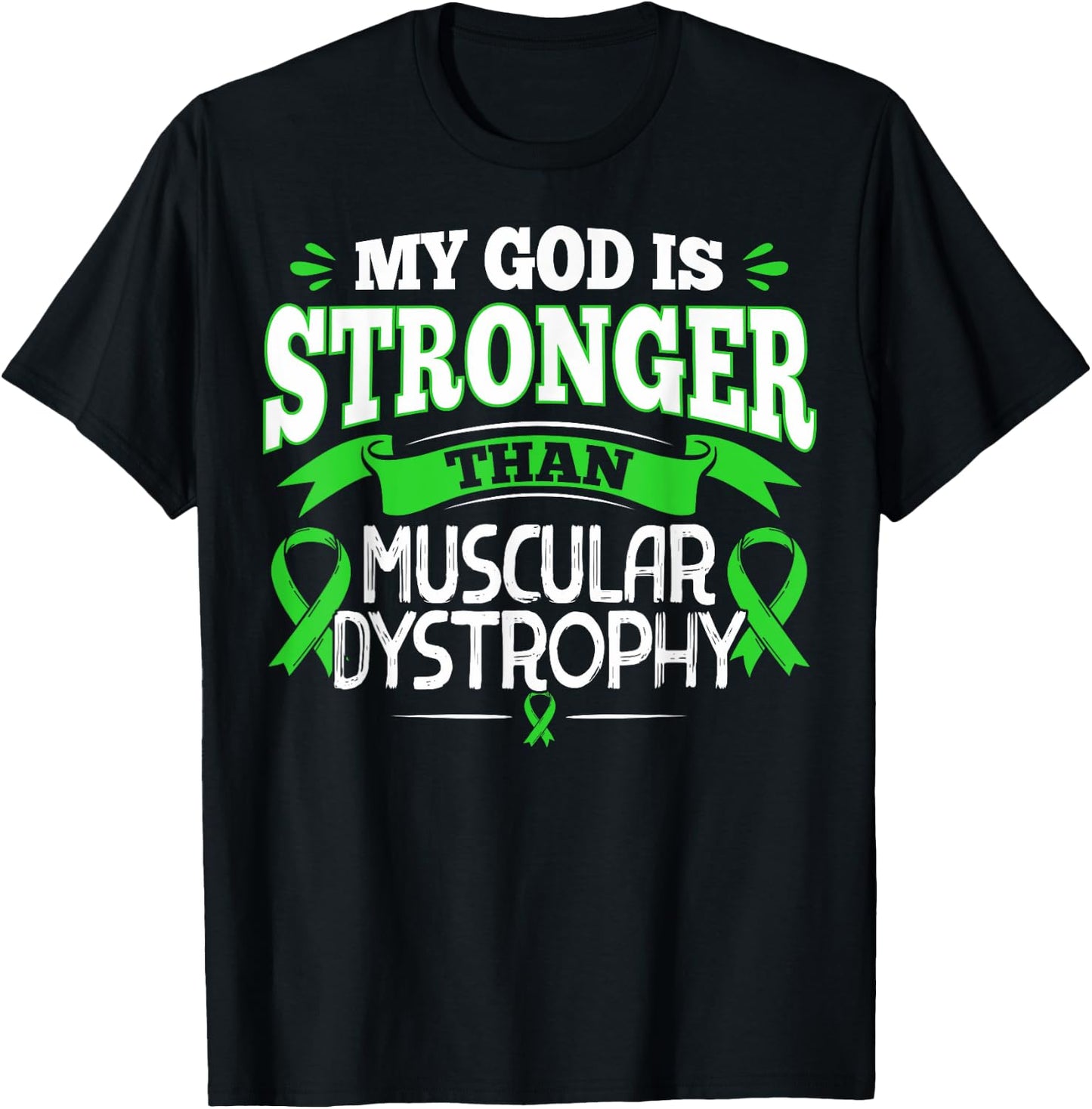 MD Survivor Duchenne Muscular Dystrophy Awareness Ribbon T-Shirt - T-Shirt | Black
