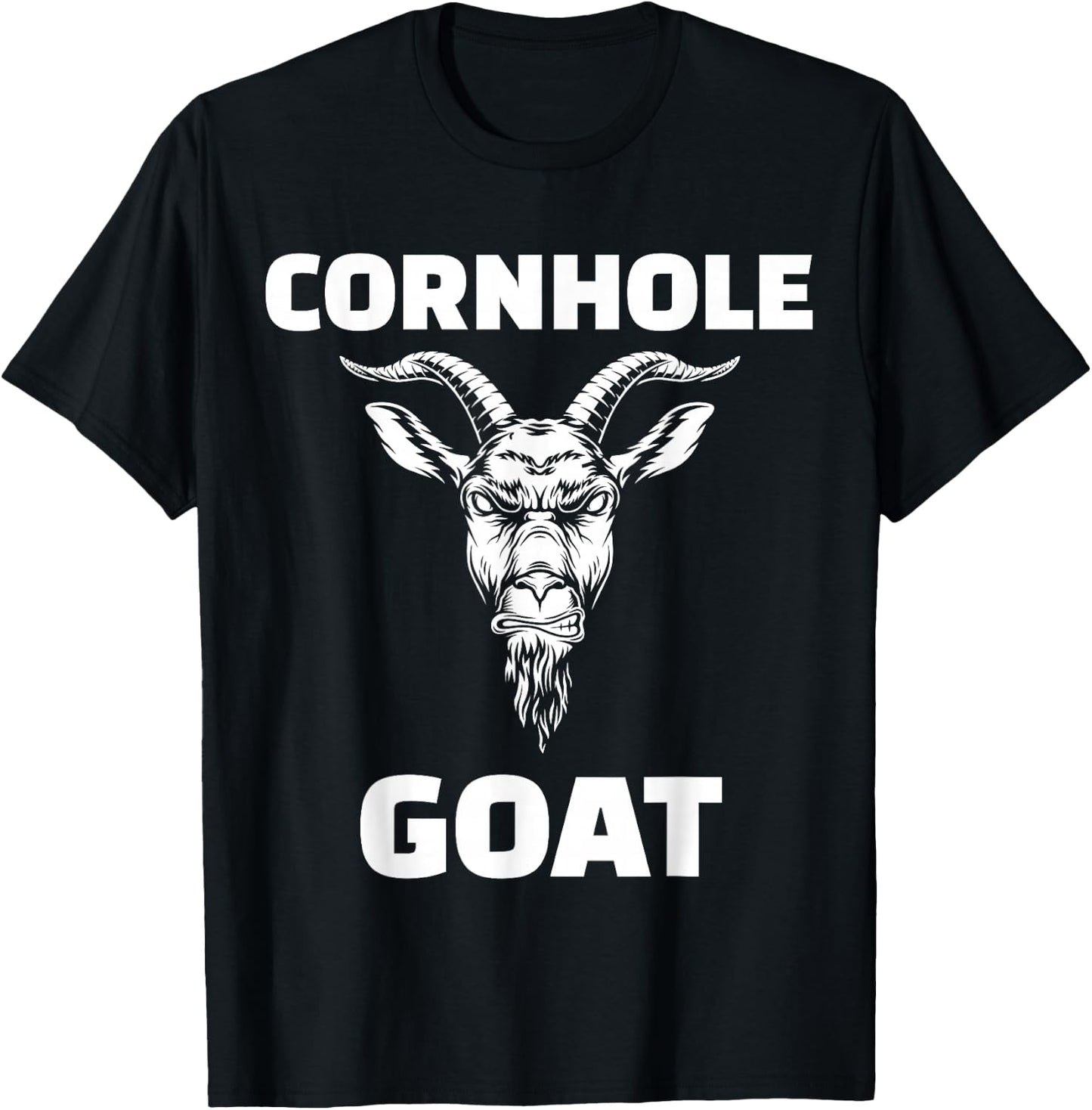 Cornhole Goat T-Shirt - T-Shirt | Black