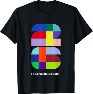 Farben der FIFA-Weltmeisterschaft 26-Events T-Shirt - T-Shirt | Black
