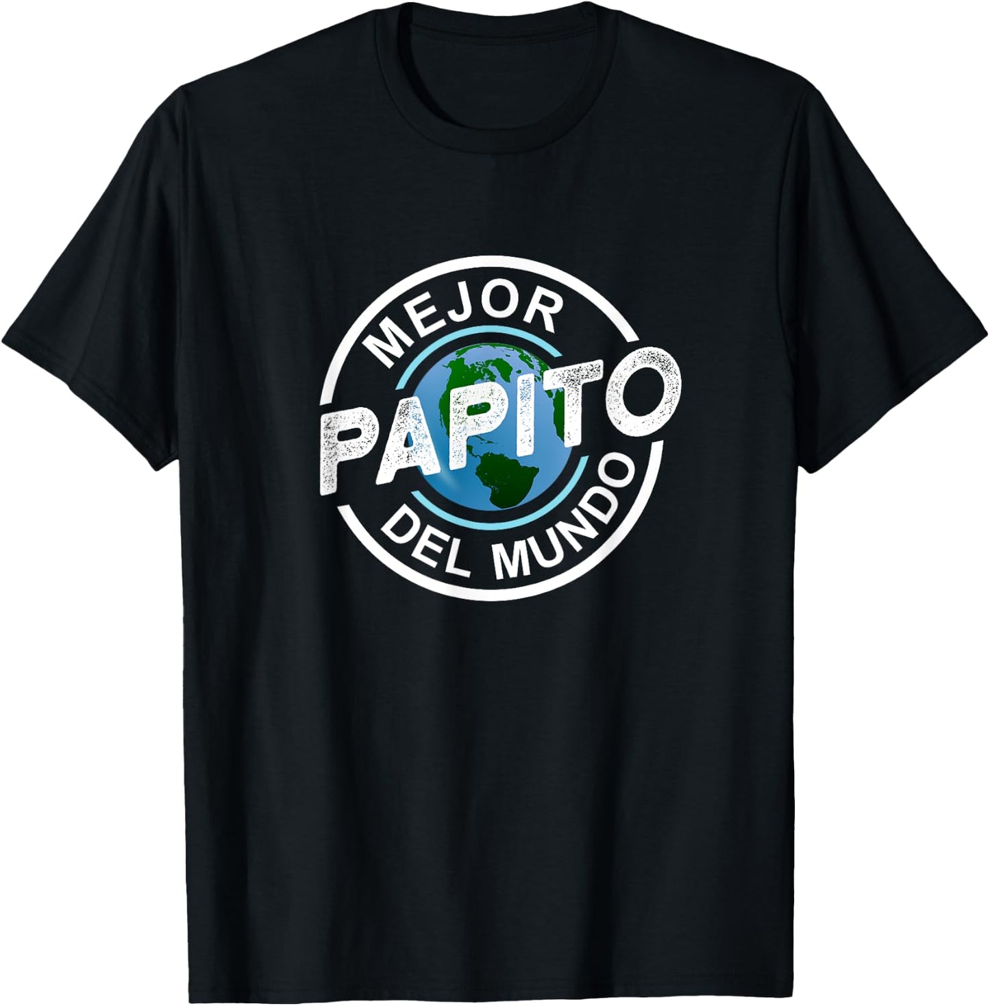 Mejor Papito Del Mundo Best Daddy Spanish Gift T-Shirt - T-Shirt | Black
