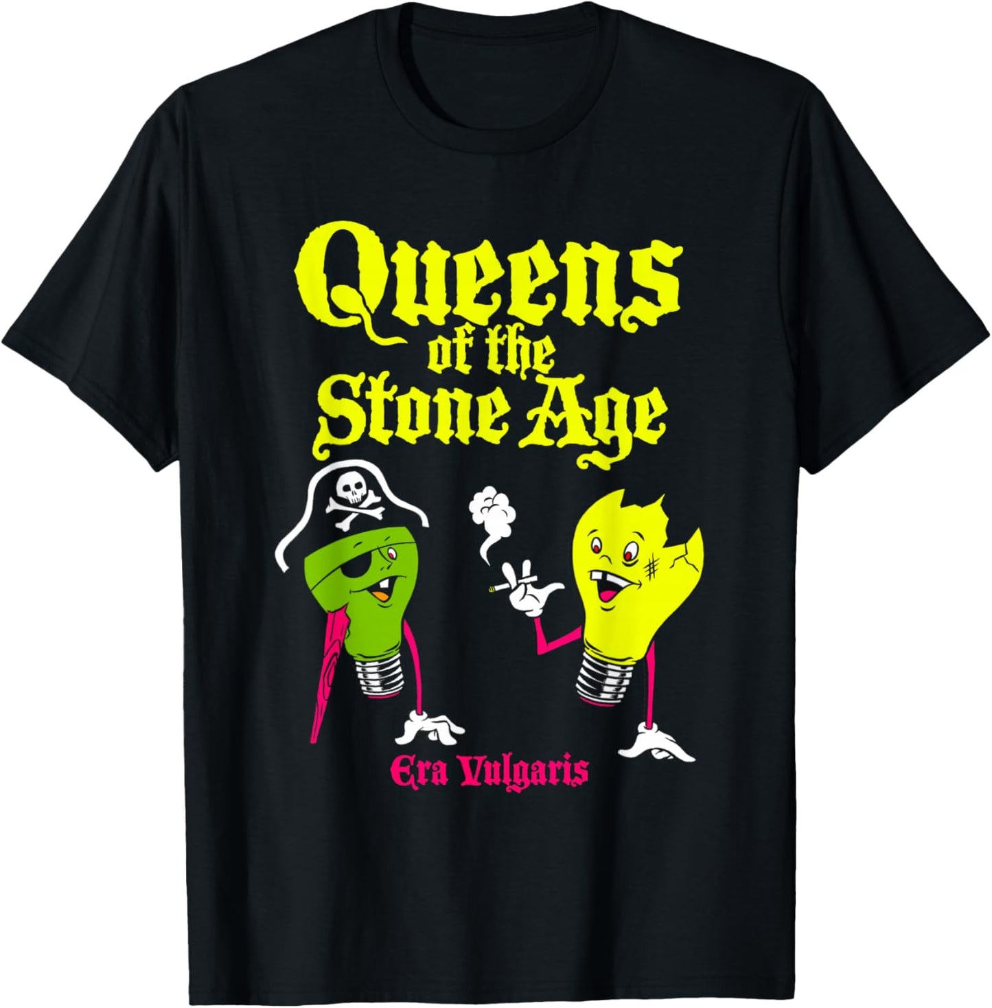 Official Queens Of The Stone Age Era Vulgaris , Black, S T-Shirt - T-Shirt | Black